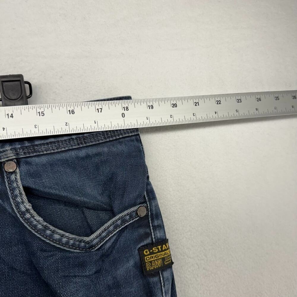 G Star Jeans Men's 36x34 Fits 36x32 Blue Denim Dark Wash Attacc Low Straight y2k - Picture 5 of 12
